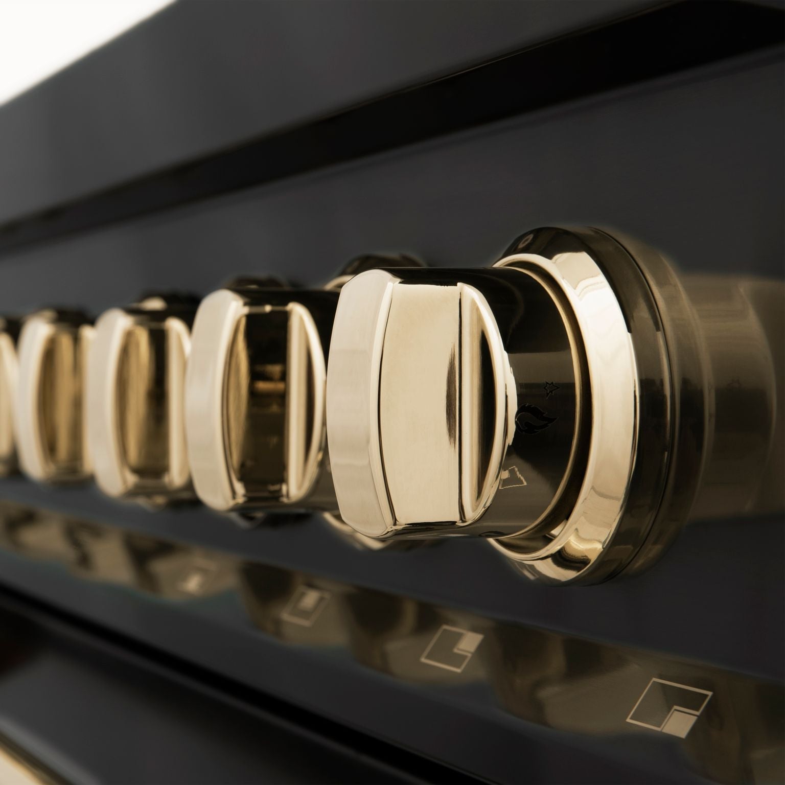 ZLINE Autograph Edition 30 in. 4.0 cu. ft. Dual Fuel Range in Black Stainless Steel with Gold Accents (RABZ-30-G)