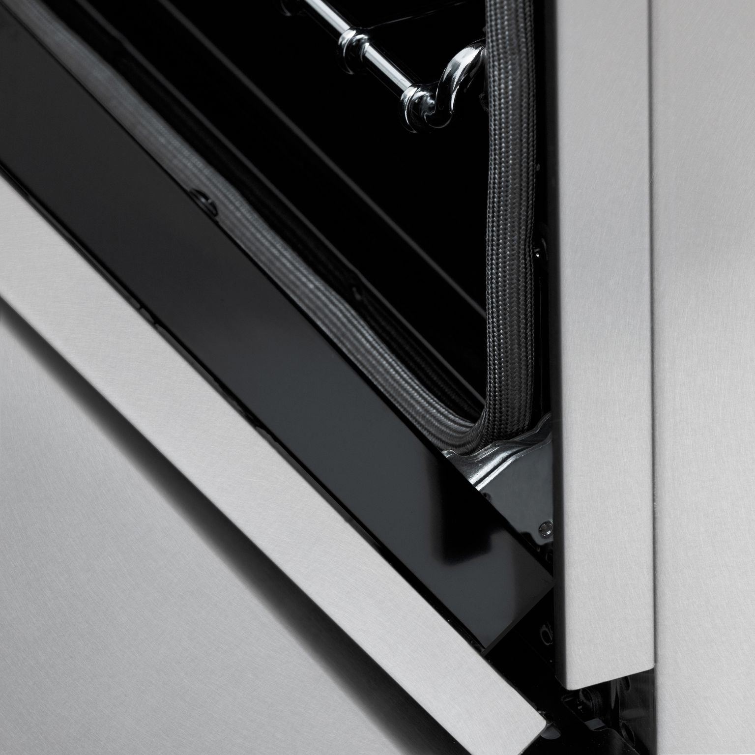 ZLINE Autograph 30 in. Legacy Dual Fuel Range, 4.0 cu. ft., 4 Burner Gas Cooktop, Electric Convection Oven, Satin Stainless Steel with Polished Gold Accents (RASZ-SN-30-G)