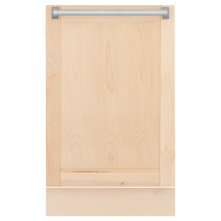ZLINE 24" Tallac Series Built-In Dishwasher in Unfinished Wood With Stainless Steel Handles, DWV-UF-24