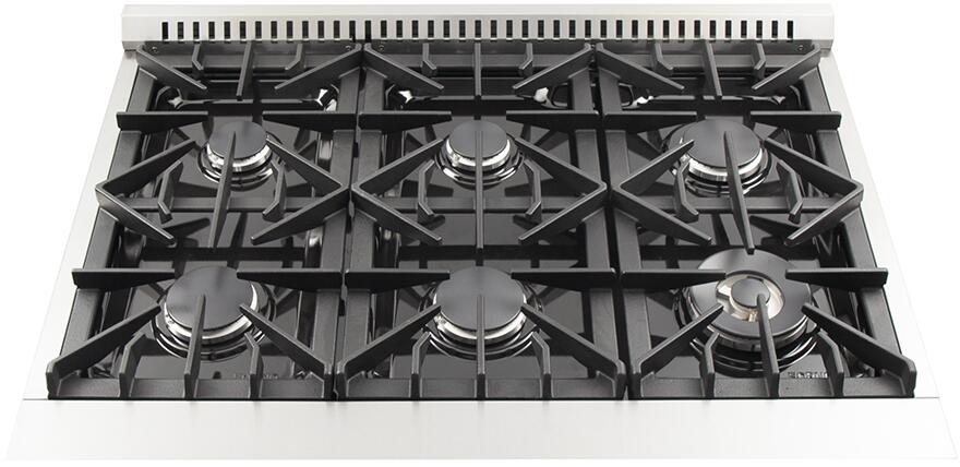 FORNO Package - 36 Inch Gas Range, Wall Mount Range Hood, Refrigerator, Microwave Drawer, Dishwasher, AP-FFSGS6244-36-W-8