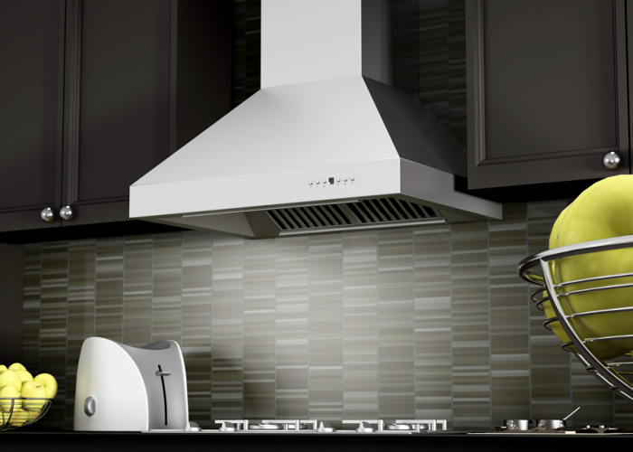 ZLINE 42 in. Wall Mount Range Hood with Remote Dual Blower, Stainless Steel, High-Performance Ventilation (697-RD-42)