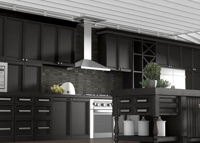 ZLINE 48" Wall Mount Range Hood Convertible Vent Stainless Steel with Crown Molding (KL2CRN-48)