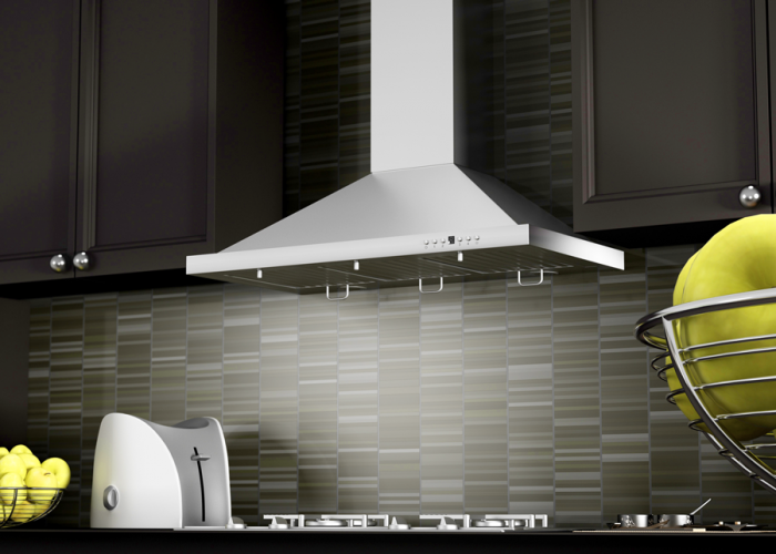 ZLINE 42 in. Wall Mount Range Hood Convertible Vent Stainless Steel Crown Molding KBCRN (KBCRN-42)