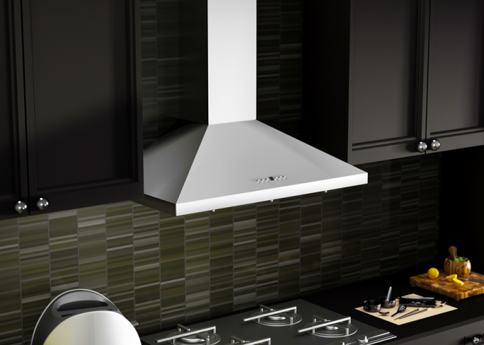ZLINE 36 in. Wall Mount Range Hood Convertible Vent Stainless Steel with Crown Molding (KL2CRN-36)