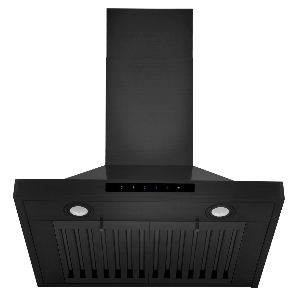 ZLINE 24 Inch Wall Mount Range Hood Convertible Vent Black Stainless Steel 400 CFM (BSKBN-24)