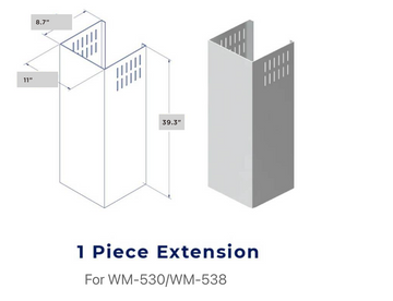 Hauslane Chimney Extension for WM-530 / WM-538 (CHE001)