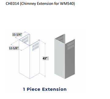 Haulane Chimney Extension for WM-540 (CHE014)