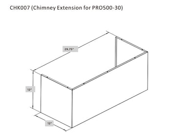 Hauslane Chimney Cover Kit for PRO500