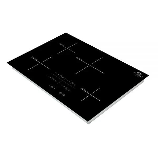 Forno Lecce 30-Inch Induction Cooktop with 4 Cooking Zones, Black Glass (Model FCTIN0545-30)