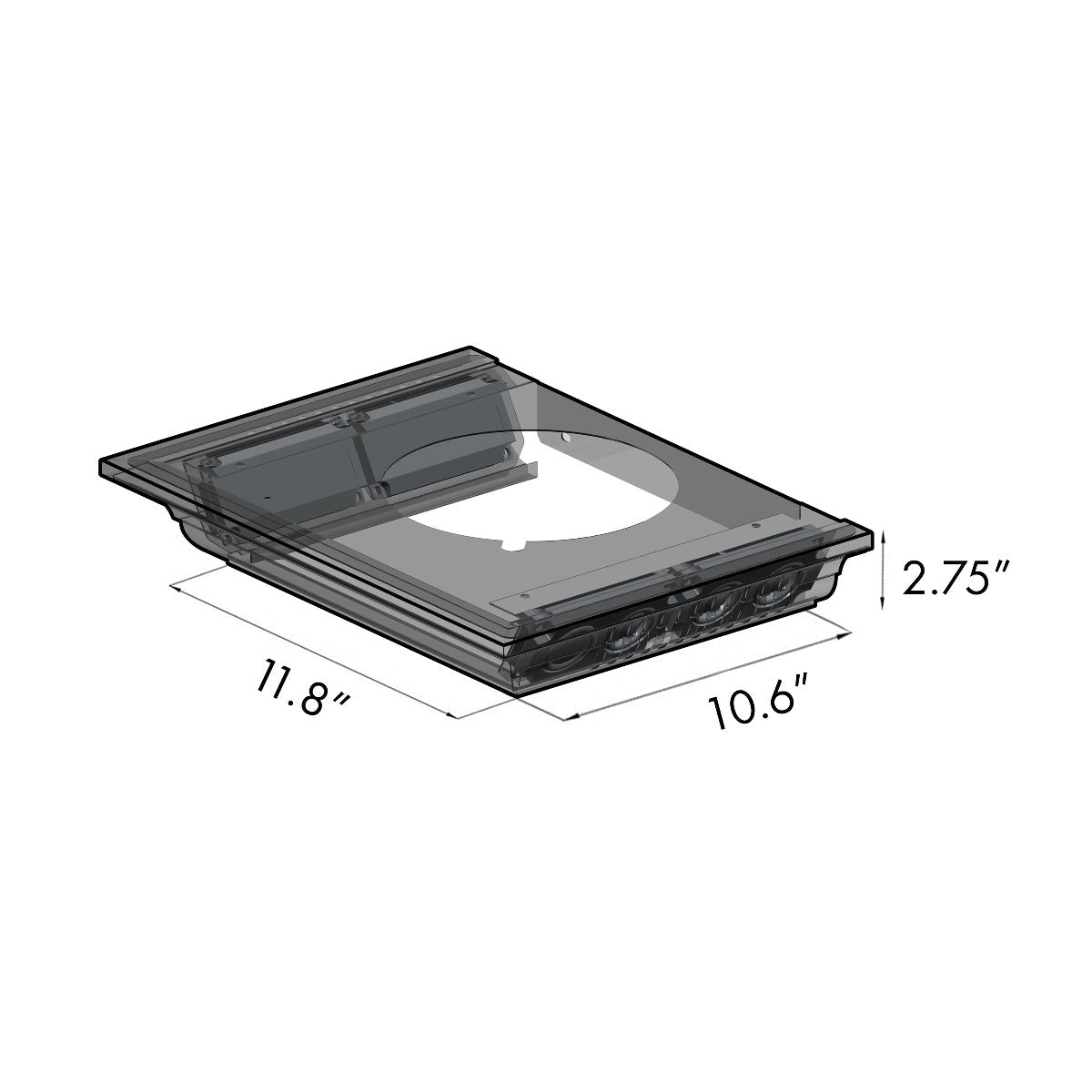 ZLINE 36 in. Wall Mount Range Hood 400 CFM Stainless Steel Bluetooth CrownSound Speakers (KNCRN-BT-36)