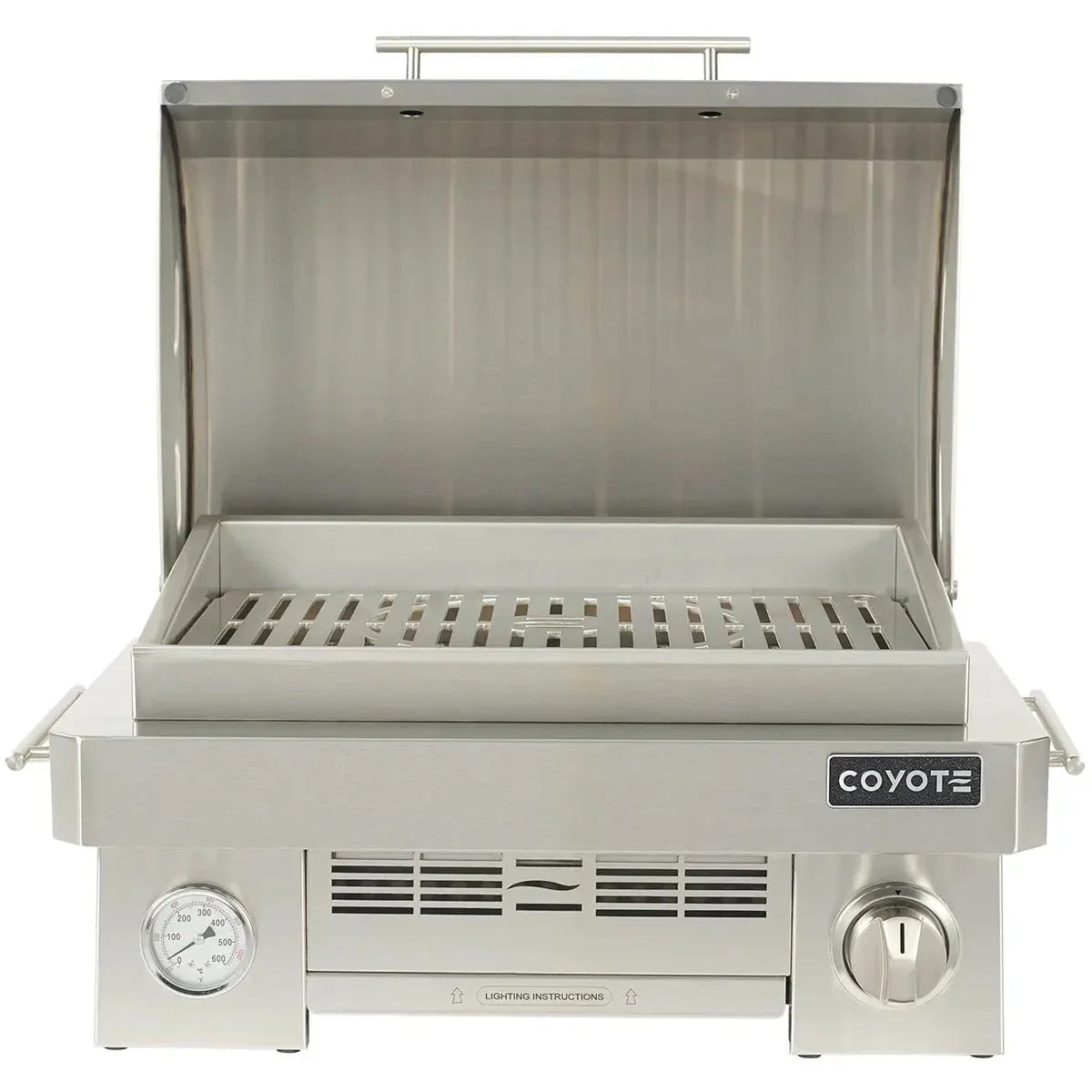 Coyote Portable Grill; Infinity burner up to 20,000 btu; LP Gas ONLY