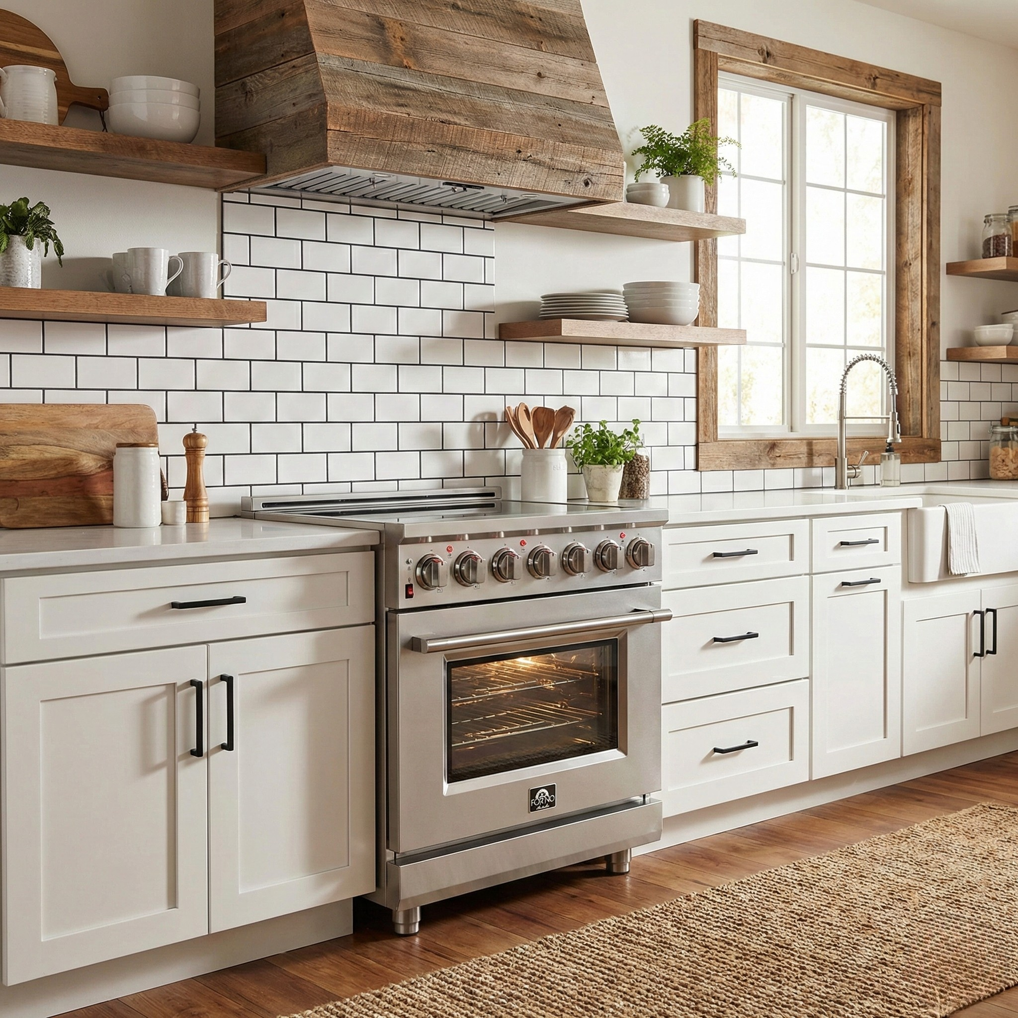 Forno Massimo 30 in. 4.32 cu. ft. Freestanding Electric Range with 5 Radiant Elements in Stainless Steel (FFSEL6020-30)