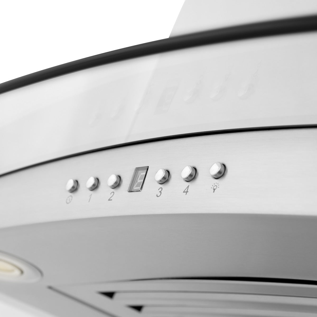 ZLINE 36 in Island Range Hood Stainless Steel 4-Speed Fan LED Lighting (GL14i-36)