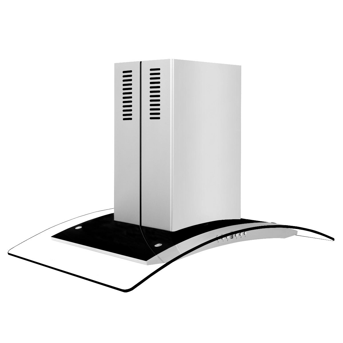 ZLINE 36 in Island Range Hood Stainless Steel 4-Speed Fan LED Lighting (GL14i-36)