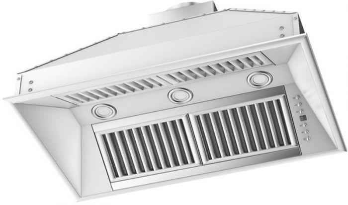 ZLINE 34 in. Island Mount Range Hood Insert 24 in. Depth Stainless Steel 824i-34