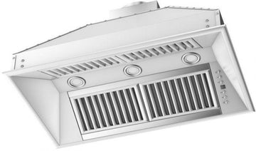 ZLINE 46 in. Island Mount Range Hood Insert, 24 in. Depth, Stainless Steel, 824i-46