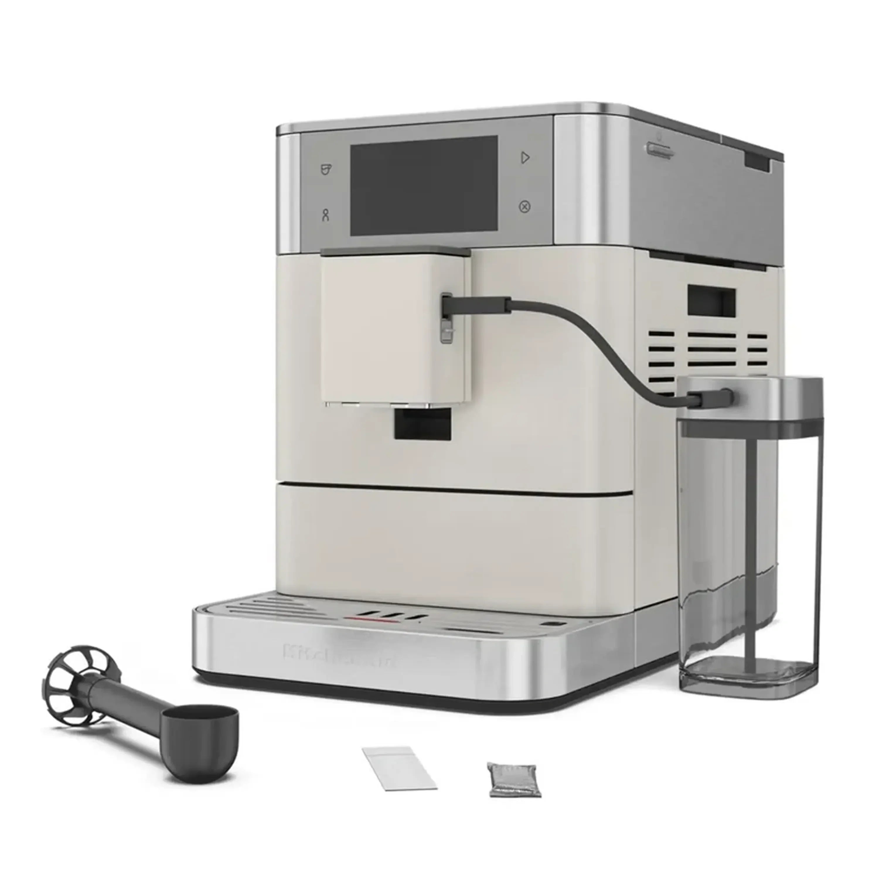 KitchenAid Fully Automatic Espresso Machine KF8 with Milk Container in Porcelain White (KES8558PL)