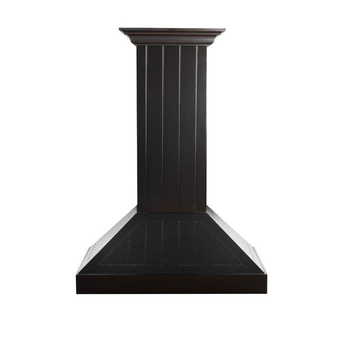 ZLINE 30 Inch Wooden Wall Mount Range Hood Black Finish (KPCC-30)