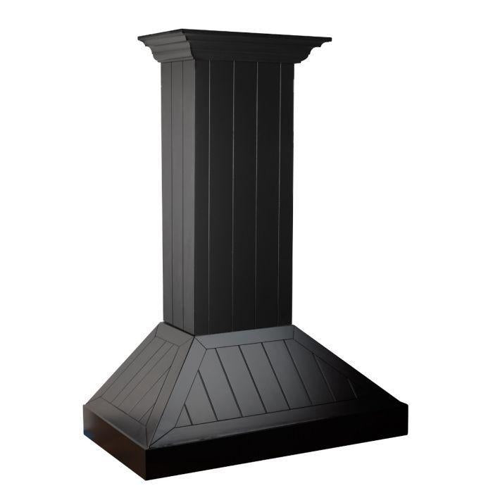ZLINE 30 Inch Wooden Wall Mount Range Hood Black Finish (KPCC-30)