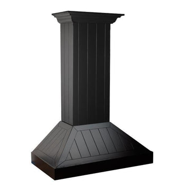 ZLINE 36 in Wall Mount Range Hood Wooden Black Finish Kitchen Ventilation (KPCC-36)