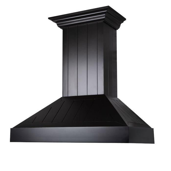 ZLINE 36 in Wall Mount Range Hood Wooden Black Finish Kitchen Ventilation (KPCC-36)