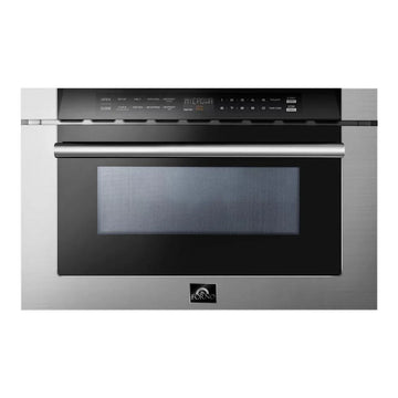 Forno 24-Inch Built-In Microwave Drawer, 1.2 cu. ft., Stainless Steel (FMWDR3000-24)