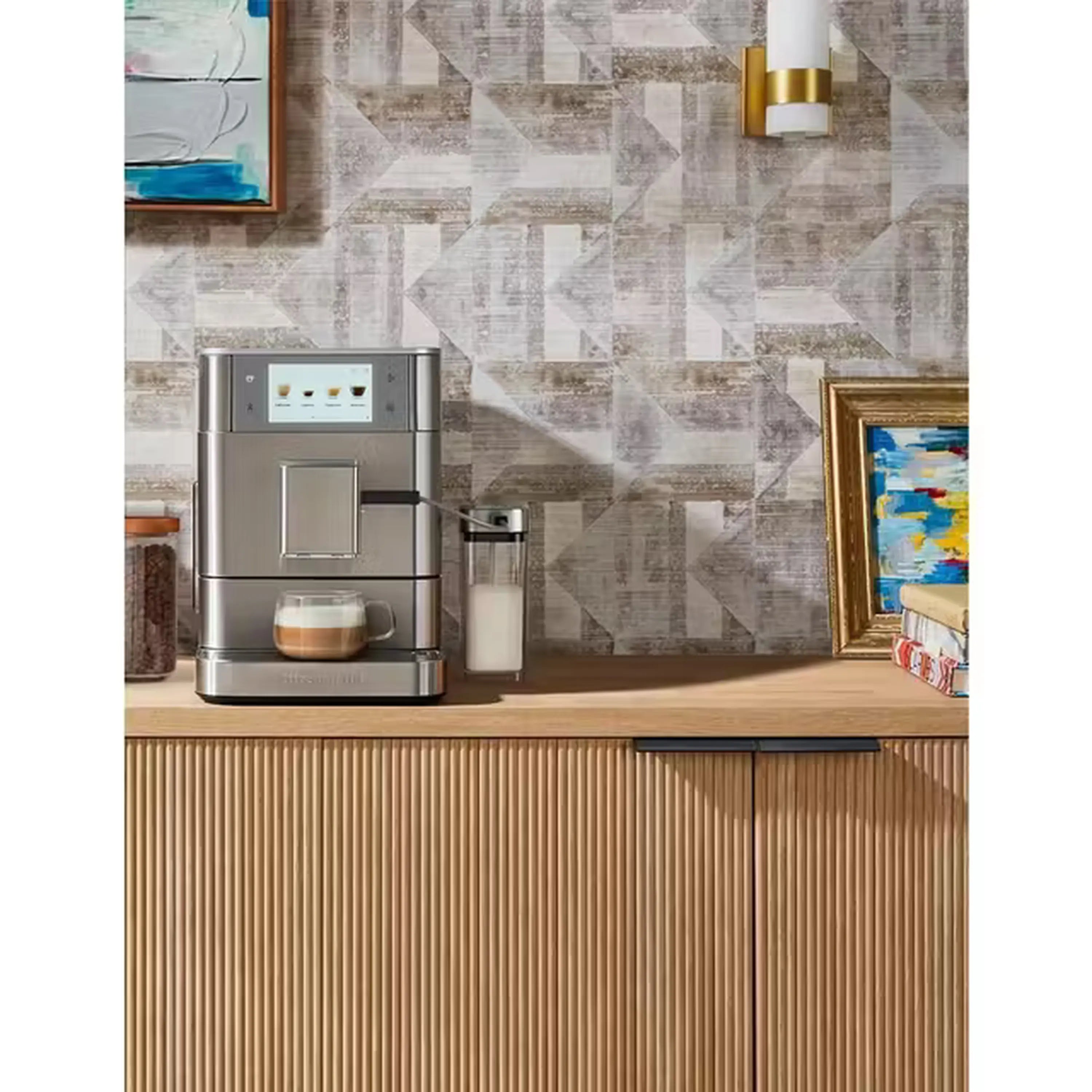 KitchenAid Fully Automatic Espresso Machine KF8 with Milk Container in Stainless Steel (KES8558SX)