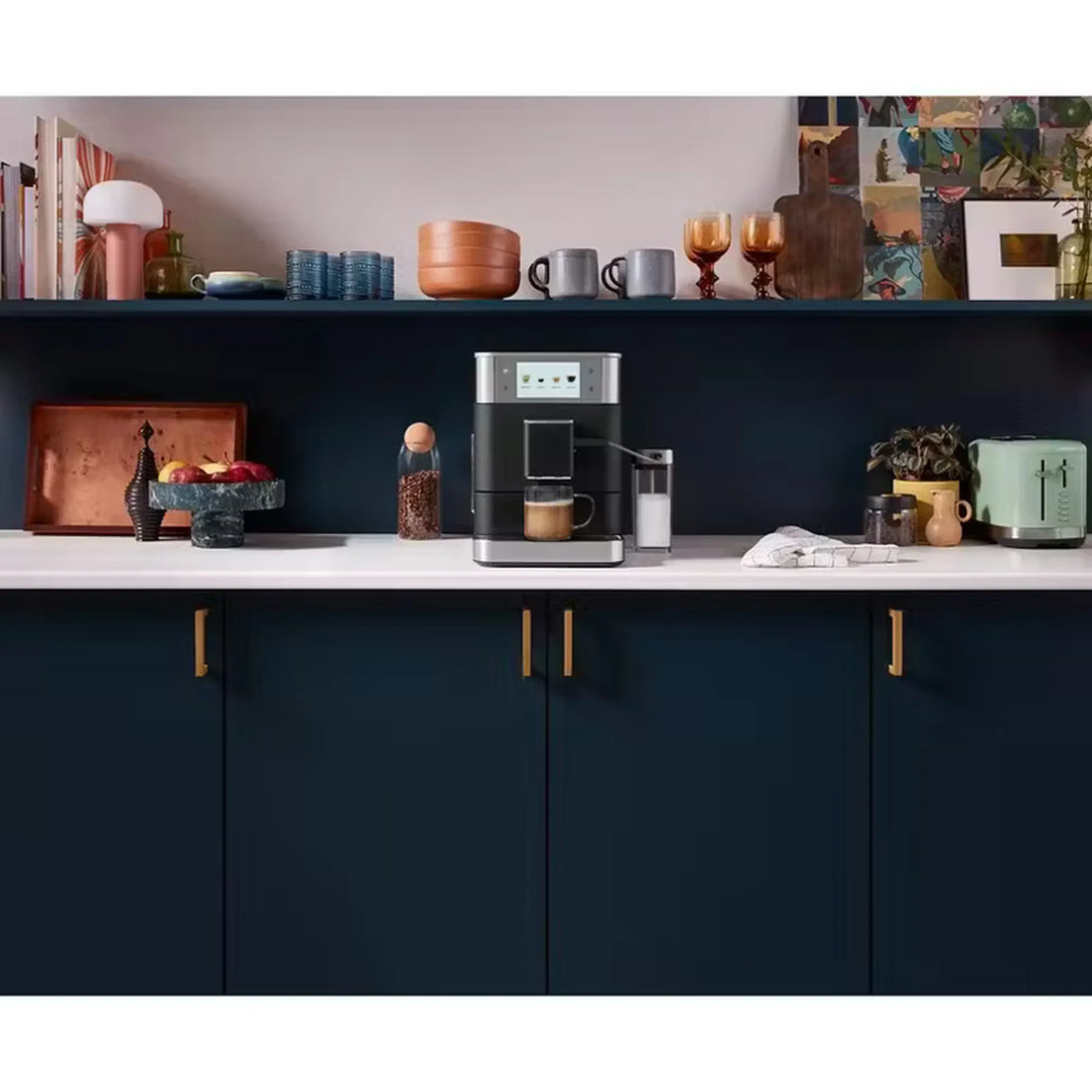 KitchenAid Fully Automatic Espresso Machine KF8 with Milk Container in Black (KES8558BK)