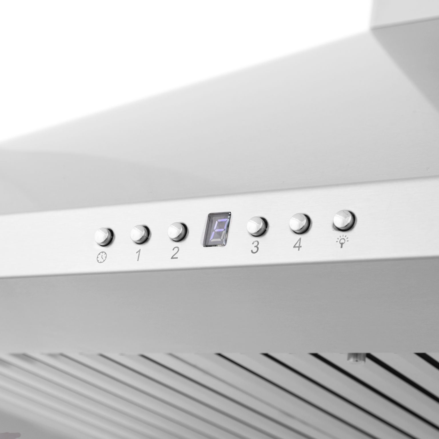 ZLINE 30 in. Wall Mount Range Hood, Stainless Steel, 400 CFM, CrownSound Bluetooth Speakers (KF1CRN-BT-30)
