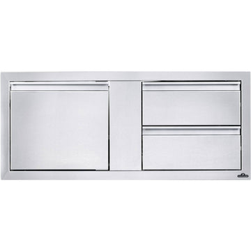 Napoleon 42" X 16" Single Door & Double Drawer Combo