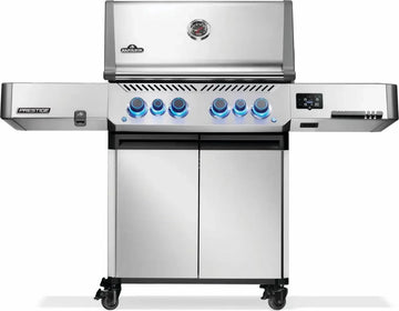 Napoleon Prestige 500 Connected Gas BBQ Grill with Infrared Side & Rear Burner, Stainless Steel