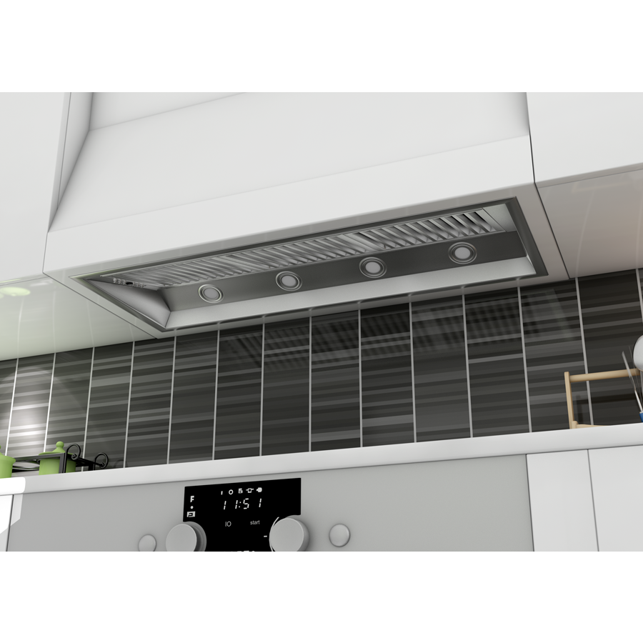 ZLINE 46 in. Range Hood Insert 700 CFM Outdoor Stainless Steel 15 in. Depth (695-304-46)