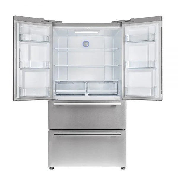 Forno Moena 36-Inch Counter-Depth French Door Refrigerator, 19 cu. ft., Stainless Steel (FFRBI1820-36SB)