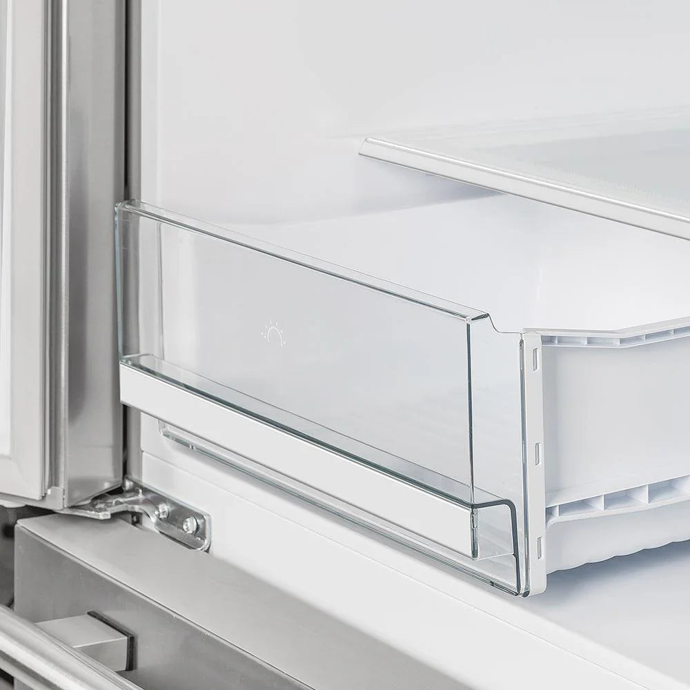 Forno Moena 36-Inch Counter-Depth French Door Refrigerator, 19 cu. ft., Stainless Steel (FFRBI1820-36SB)