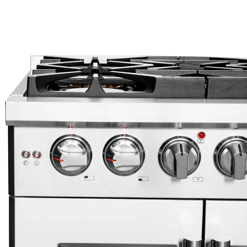 Forno Capriasca 30-Inch Freestanding All-Gas Range with French Door, 4.32 Cu. Ft., Stainless Steel (FFSGS6460-30)