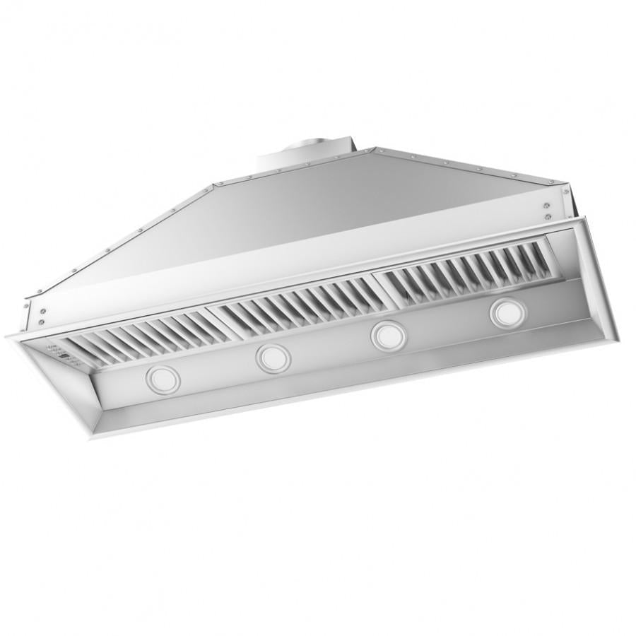 ZLINE 58 in. Range Hood Insert – Wall Mount – 18 in. Depth – Stainless Steel, High Performance Ventilation (698-58)