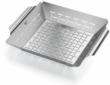 Weber Medium Stainless Steel Deluxe Grilling Basket