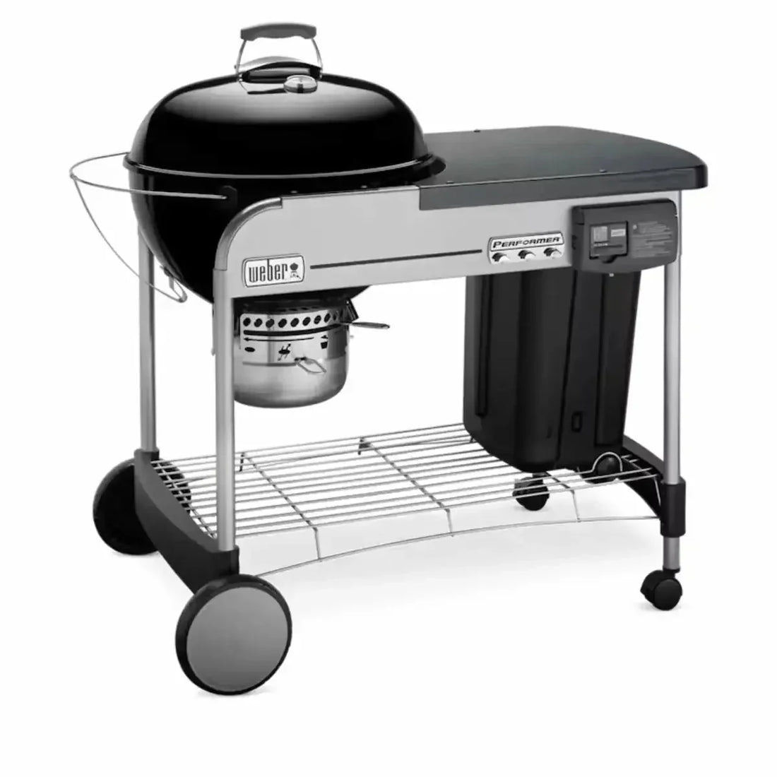 Weber Performer Deluxe Charcoal BBQ Grill, 22.5" in Black