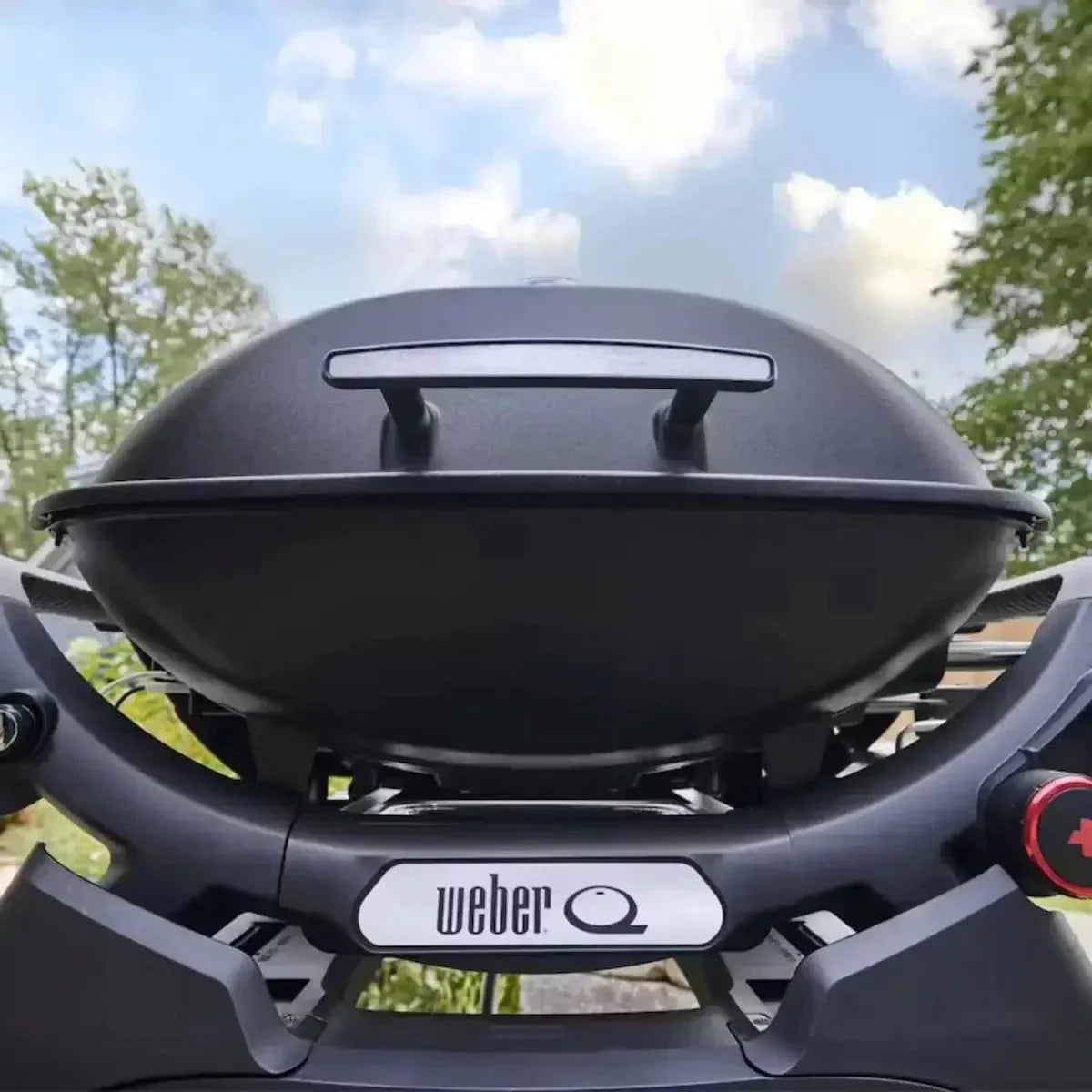 Weber Q 2800N+ Gas BBQ Grill, Midnight Black