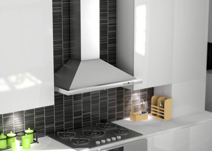 ZLINE 48 in Wall Mount Range Hood Stainless Steel Convertible Vent Crown Molding (KBCRN-48)