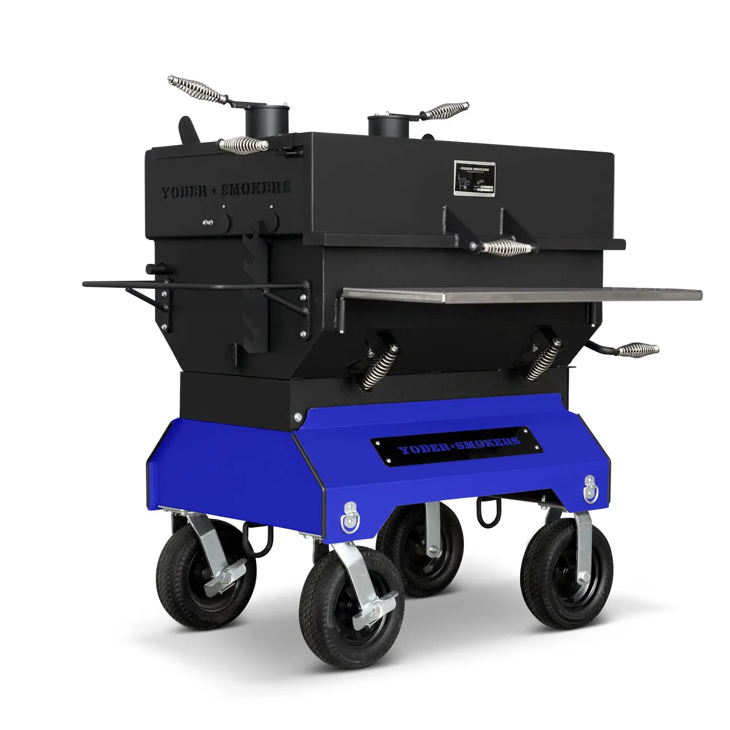 Yoder Smokers 24x36 Flat Top Adjustable Charcoal Grill on Competition Cart