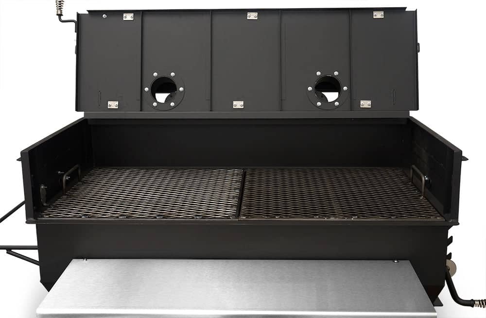 Yoder Smokers 24x36 Flat Top Adjustable Charcoal Grill on Competition Cart