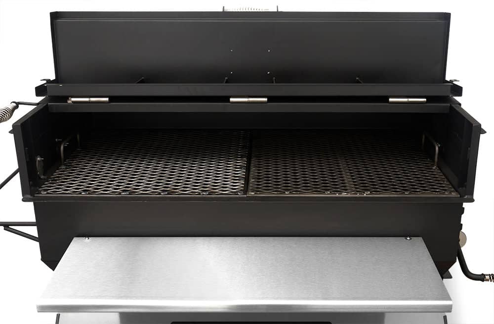 Yoder Smokers 24x36 Flat Top Adjustable Charcoal Grill on Competition Cart