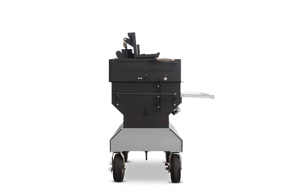 Yoder Smokers 24x48 Flat Top Adjustable Charcoal Grill on Competition Cart