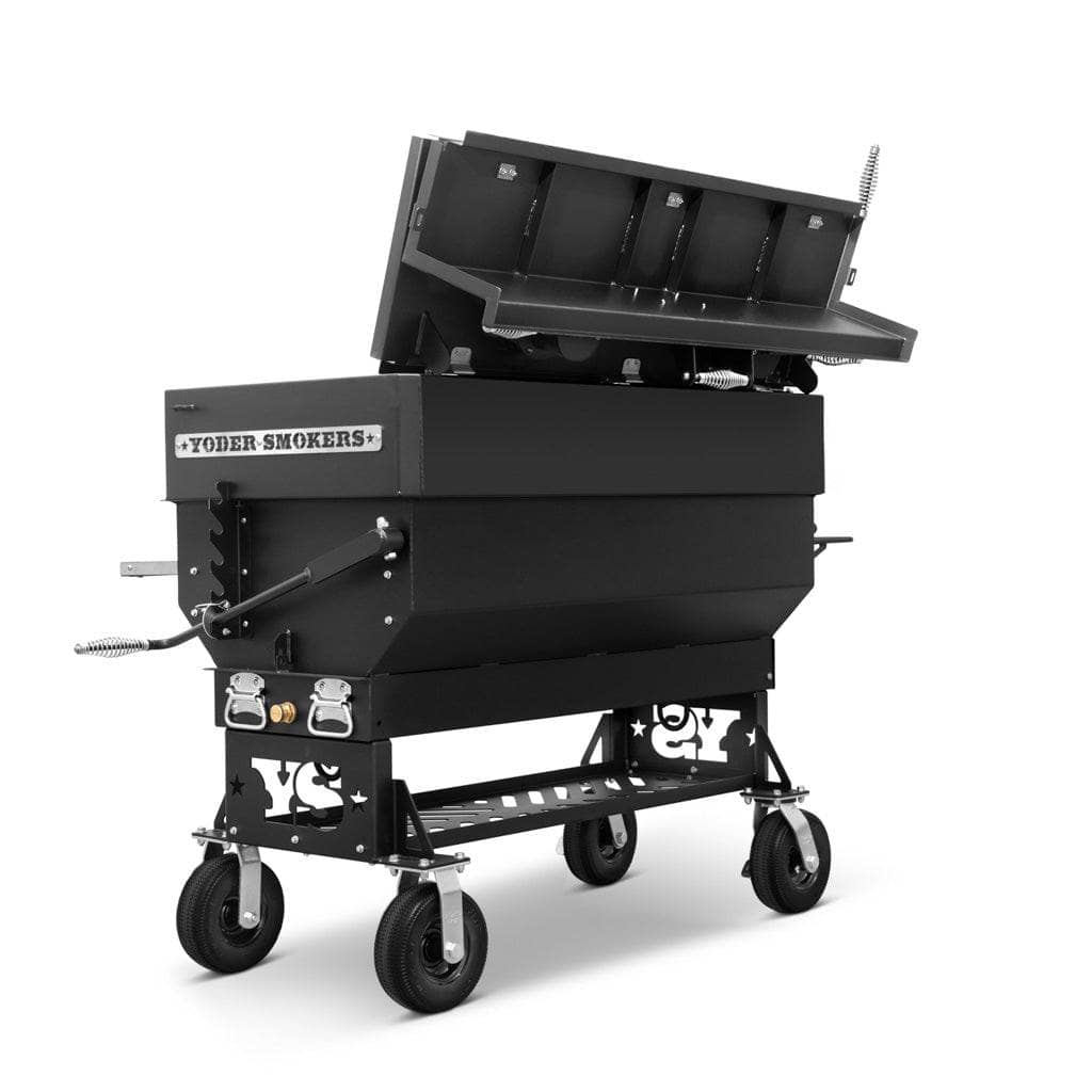 Yoder Smokers Flat Top Adjustable Charcoal Grill, Standard Cart