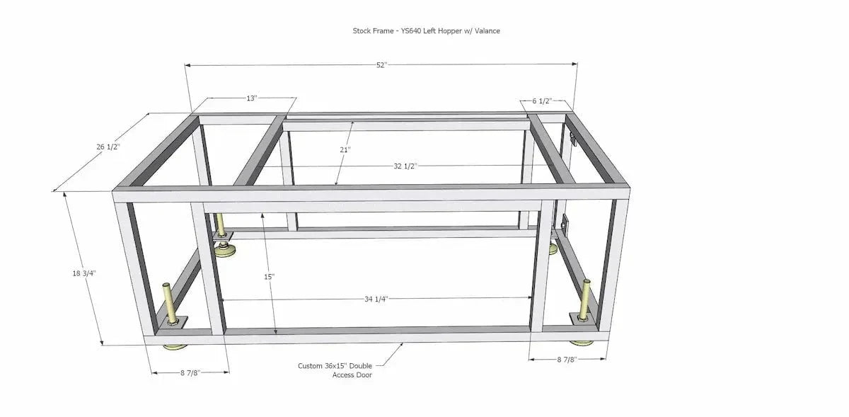 Yoder Smokers Built-In YS640s Pellet Grill Island