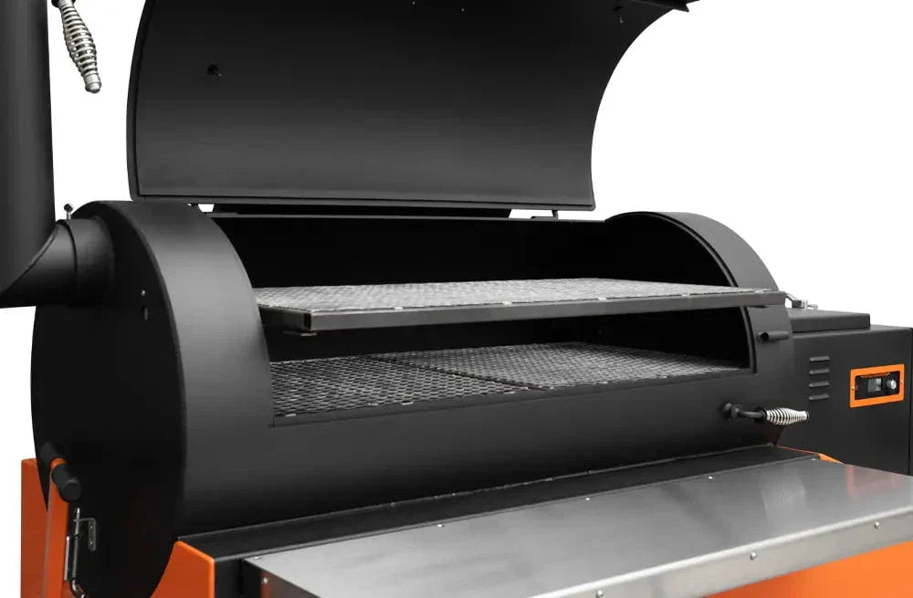Yoder Smokers Cimarron S Pellet Smoker on a Competition Cart