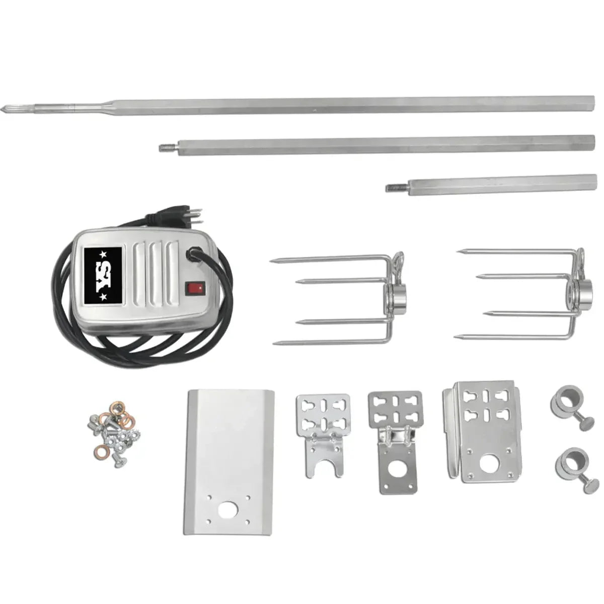 Yoder Smokers Flat Top Charcoal Grill Rotisserie Kit