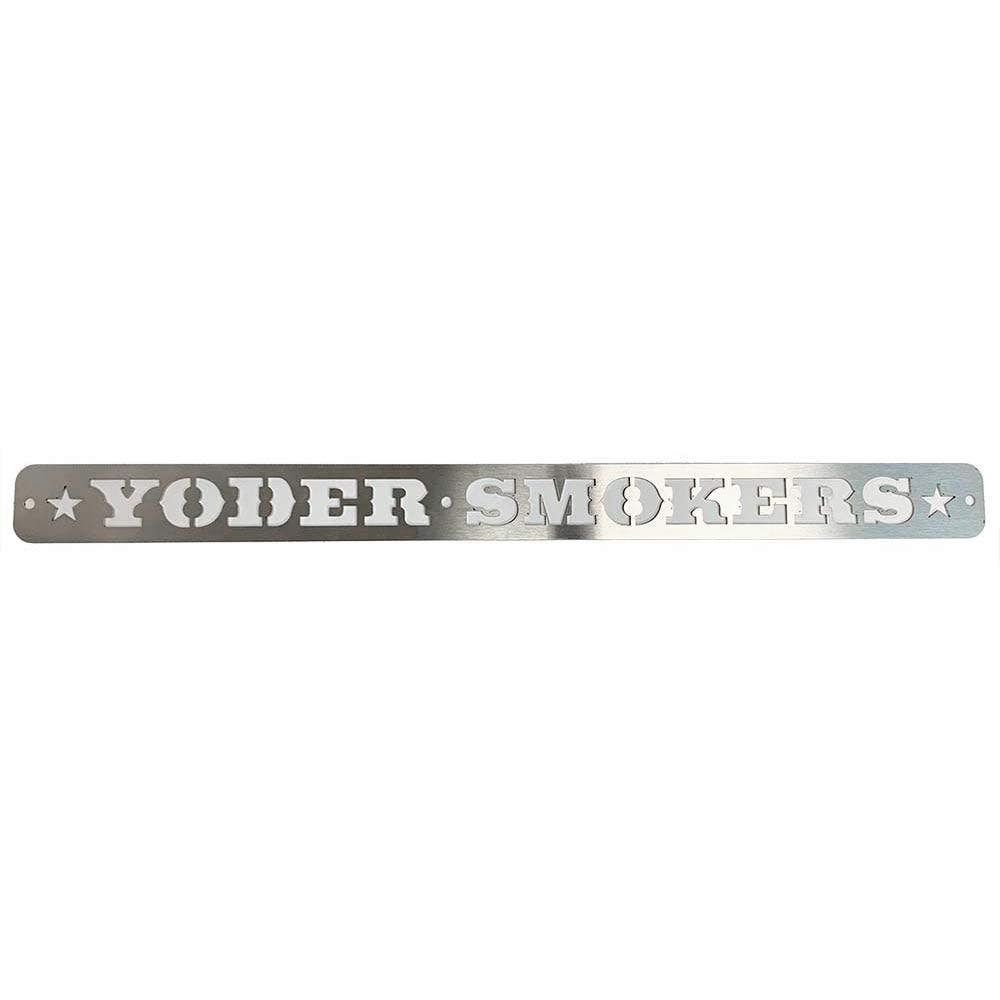 Yoder Smokers Stainless Steel Counterweight Sign, YS480
