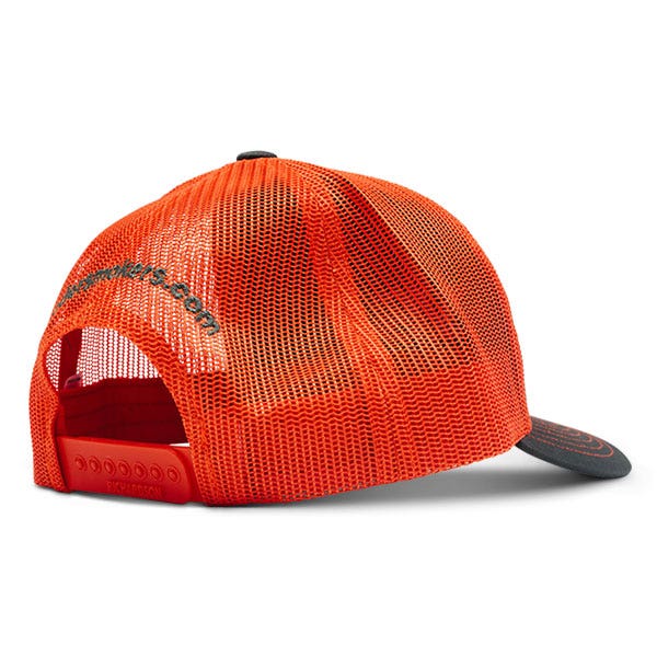 Yoder Smokers Trucker Hat, Charcoal/Orange